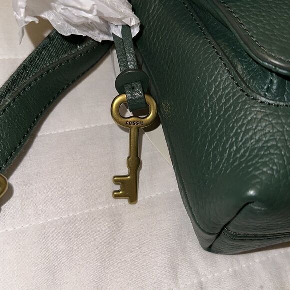 Fossil Kinley Pine Green Genuine Leather SmallโCrossbody - Picture 12 of 15